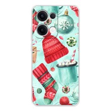Чехол Санта Клаус для OPPO Reno13 – Одежда