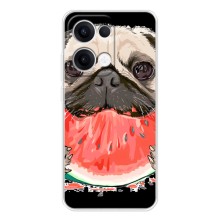 Чохол (ТПУ) Милі песики для OPPO Reno13 (Смішний Мопс)