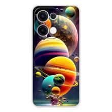 Чехол (ТПУ) с планетами на OPPO Reno13 – Солнечна система
