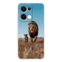 Чохол Король лев на Оппо Рено 13 (Мусафа і Сімба)