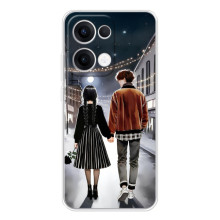 Чехол с дизайном Венздей 2 на OPPO Reno13 – Уэнсдей и Тайлер