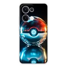 Чехол с Пикачу на OPPO Reno13 – Мяч Пикачу