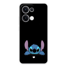 Чехол с принтом Стич на OPPO Reno13 – Стич на черном