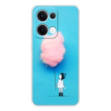 Девчачий Чехол для OPPO Reno13 – Девочка с тучкой