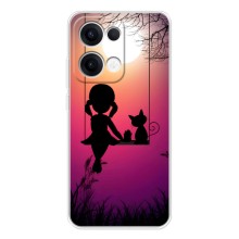 Девчачий Чехол для OPPO Reno13 – На качели