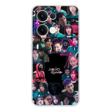 Чохол Гра в кальмара для OPPO Reno13 – Колаж гра кальмара