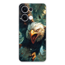 Чехол с картинкой «Хищники» для OPPO Reno13 – Орёл