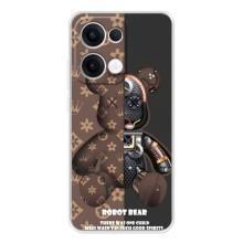 Круті Чохли Луі Віттон для OPPO Reno13 (AlphaPrint) (Ведмідь Луі Вітон)