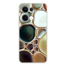 Мраморный чехол на OPPO Reno13 (VPrint) (Радужный Мрамор)