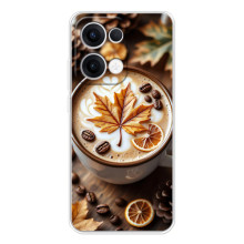 Чехол с уникальным дизайном «Осень с кофе» для OPPO Reno13 – Пряный кофе
