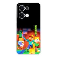 Чехлы для OPPO Reno13 (Персонажи Майн Крафт) – Герой Майнкрафт