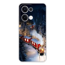Силиконовый бампер на рождество для OPPO Reno13 – Поезд