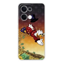 Силиконовый чехол для OPPO Reno13 (Скрудж Луи Виттон)