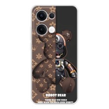 Силиконовый чехол для OPPO Reno13 (Медмедь Луи Виттон)