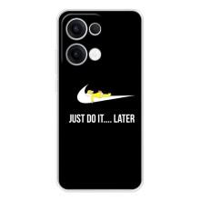 Силиконовый Чехол на OPPO Reno13 с картинкой Nike (Later)