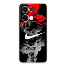 Силиконовый Чехол на OPPO Reno13 с картинкой Nike (Nike дым)