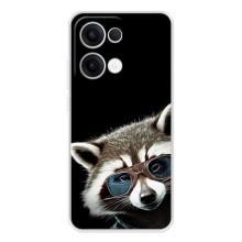 Силіконовий Чохол з Энотами  на OPPO Reno13 – Стильний Єнот