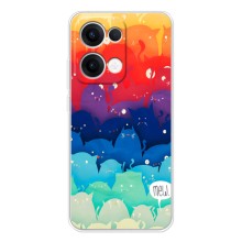 Силиконовый чехол с котиком для OPPO Reno13 – Mew