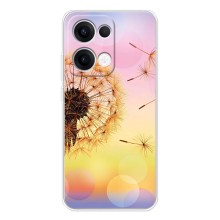 Силиконовый Чехол с одуванчиками на OPPO Reno13