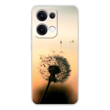 Силиконовый Чехол с одуванчиками на OPPO Reno13 – Роздумаханый одуванчик