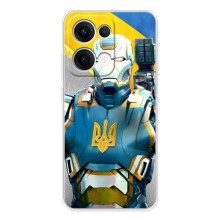 Силиконовый Чехол на OPPO Reno13 (Я-Украина) – Украинский робокоп