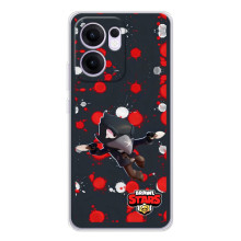 Бампер (ТПУ) з принтом Brawl Stars на Рено14 Ф – Чорний ворон