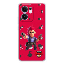 Бампер (ТПУ) з принтом Brawl Stars на Рено14 Ф – Кольт на червоному