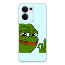 Чохли з зображенням Жаба Мем на OPPO Reno14 F – Жаба все ОК