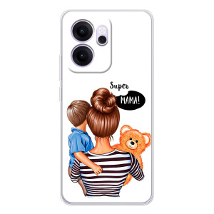 Чехол с печатью для OPPO Reno14 F - (Мама с ребенком) (AlphaPrint)