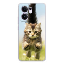 Чохли з Котиками для OPPO Reno14 F (VPrint) – Прижок кота