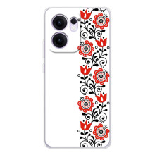 Чохол для Патріота України OPPO Reno14 F - (AlphaPrint) (Яскрава вишиванка)