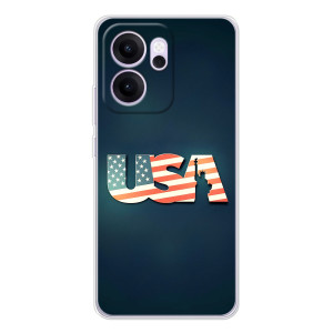 Чохол Прапор USA для OPPO Reno14 F – USA