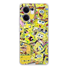 Чохол Губка Боб для Рено14 Ф (Емоції Спан Боба)