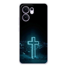 Християнські Чохли для OPPO Reno14 F (AlphaPrint) – Хрест і місто