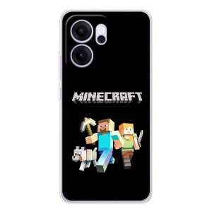 Чохол Майнкрафт на OPPO Reno14 F (AlphaPrint) Minecraft