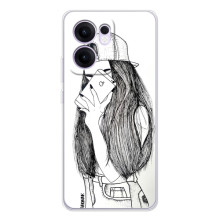 Чохол з друком для OPPO Reno14 F - (Мода) (AlphaPrint) (Фото дівчини)