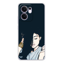 Чохол з друком для OPPO Reno14 F - (Мода) (AlphaPrint) (Гарна дівчина)