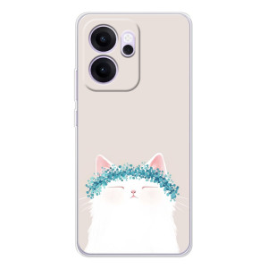 Чохол на тематику: Коти для OPPO Reno14 F – Білий котик