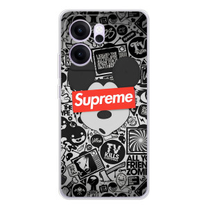 Чехол с Брендами одежды на Рено14 Ф – Supreme Маус