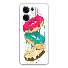 Чохол з зображенням смачної їжі для OPPO Reno14 F – Соковиті пончики