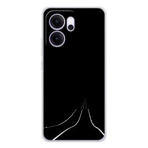 Чехол с картинками на черном фоне для OPPO Reno14 F – Дорога
