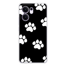 Бампер для OPPO Reno14 F з картинкою "Песики" (Сліди собак)