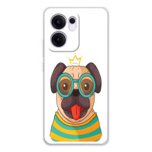 Бампер для OPPO Reno14 F з картинкою "Песики" (Собака Король)