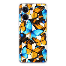 Чохол з принтом для Рено14 Ф - (Прикольні) (AlphaPrint) (Яскраві метелики)