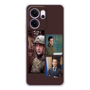 Чохол для OPPO Reno14 F (AlphaPrint - с принтом Зеленського)