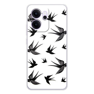 Чехол с птицами на OPPO Reno14 F (VPrint)