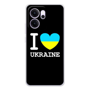 Чехол с Украинской символикой на Рено14 Ф – I Love Ukraine