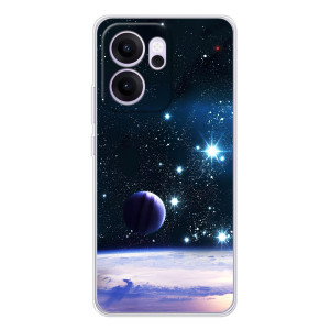 Чехол (ТПУ) с планетами на OPPO Reno14 F – Космический вид