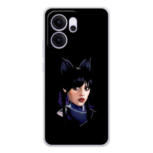 Чехлы Венсдей на OPPO Reno14 F Уэнсдей (AlphaPrint)