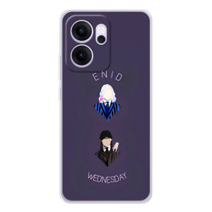 Чехлы Венсдей на OPPO Reno14 F Уэнсдей (AlphaPrint)